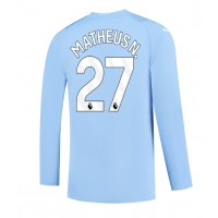 Manchester City Matheus Nunes #27 Kotipaita 2023-24 Pitkähihainen